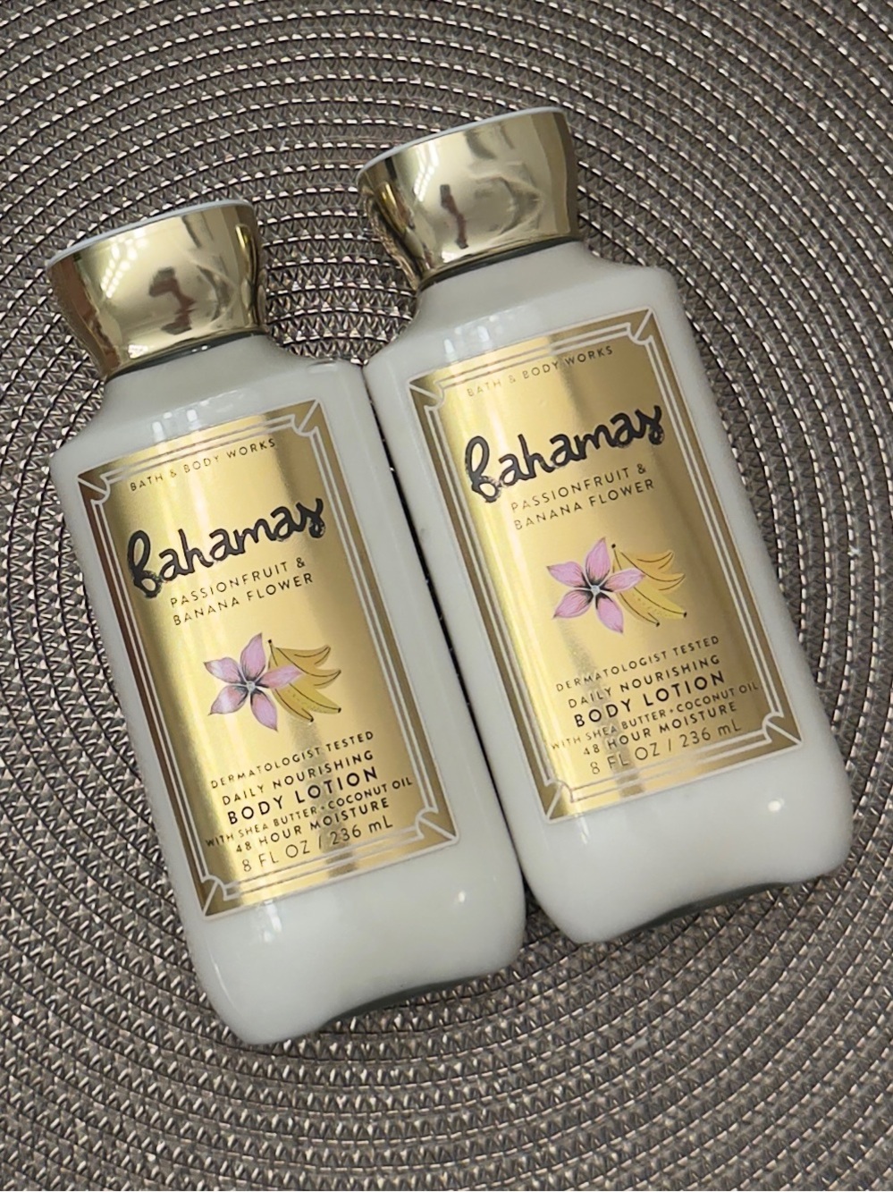 NWT Bath & Body Works Bahamas Passionfruit & Banana Flower Body Lotion Set